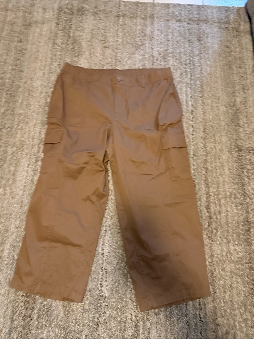 Ava & Viv Brown Cargo Pants with Side Pockets